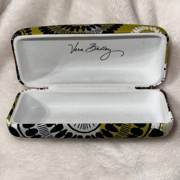 Vera Bradley*Clamshell Sunglasses Case in Cocoa Moss - Picture 3 of 4